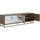 Fuentes 71 inch Brown / Brass Media Console & Cabinet
